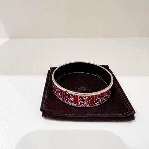 Red Enamel Bangle